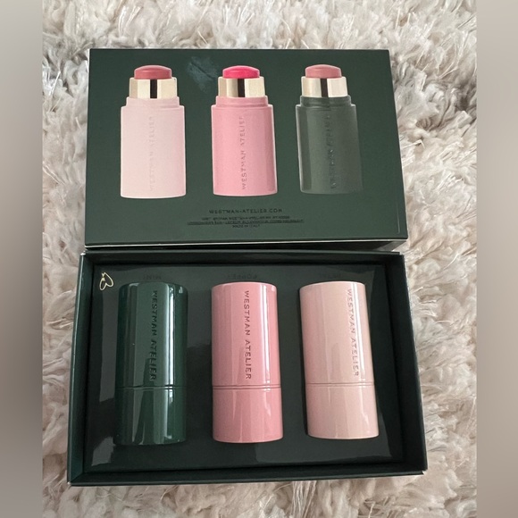 Westman Atelier Baby Cheeks Blush Stick Trio New in Box LIMITED EDITION - Picture 2 of 9